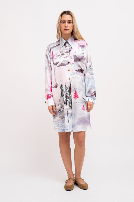 CHAMONIX oversized long shirt 'Mountains'