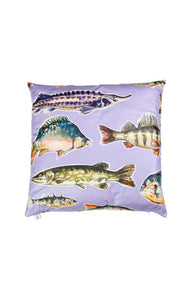 Decorative cushion 'big fish' print