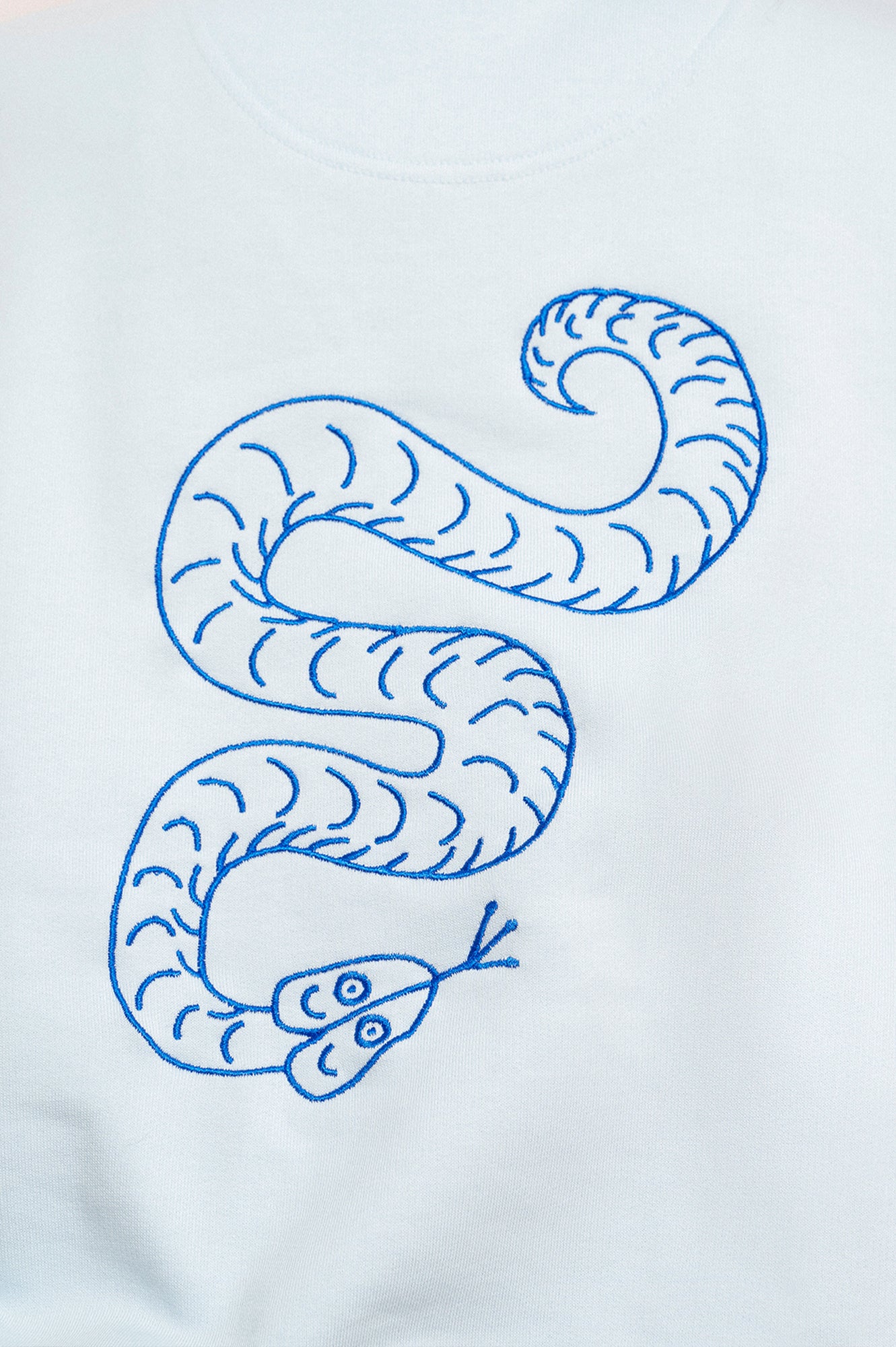 'SNAKE' sweatshirt ice blue