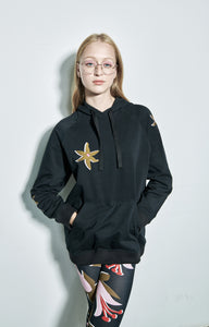 KEKES embroidered sweatshirt 'starflower black'