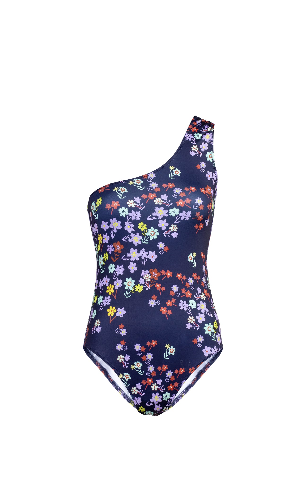 DELTA one-shoulder swimsuit 'meadow'