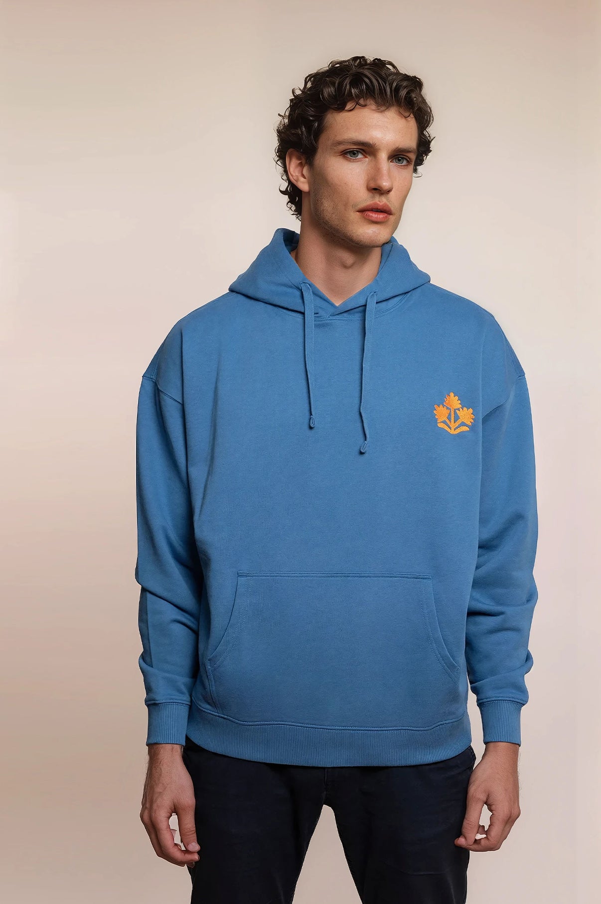 'LOBSTER' men's hoodie sky blue