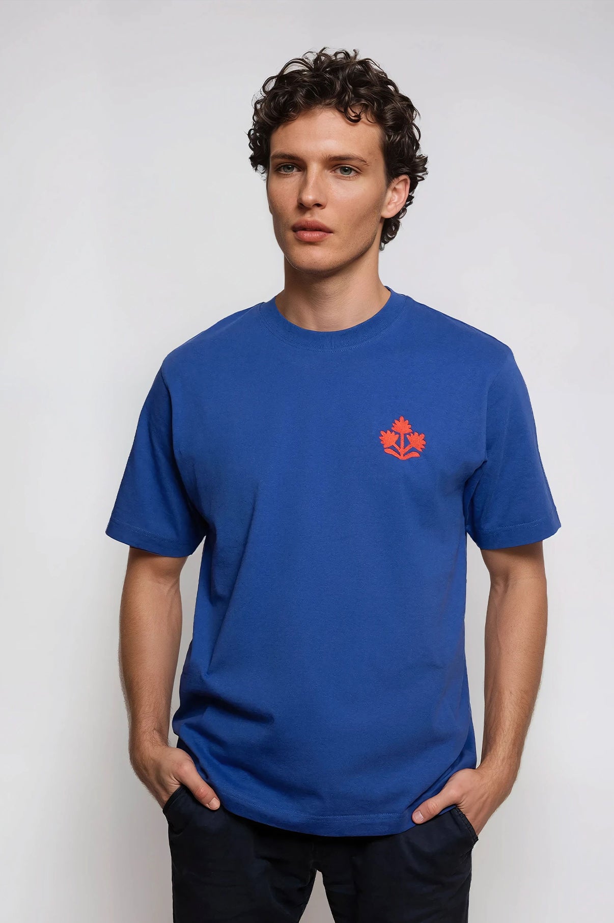 'LOBSTER' men's T-shirt blue