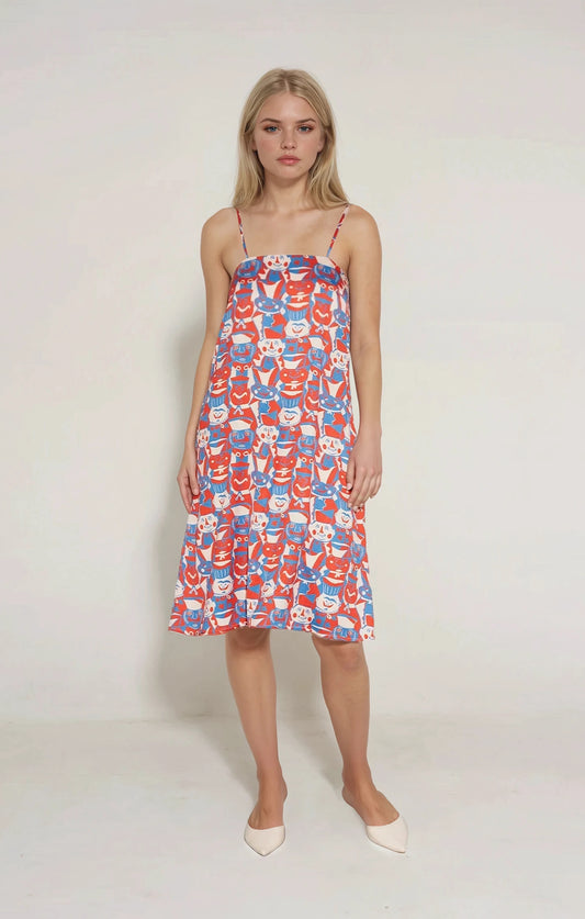 KALAP cami dress 'Miska Faces'