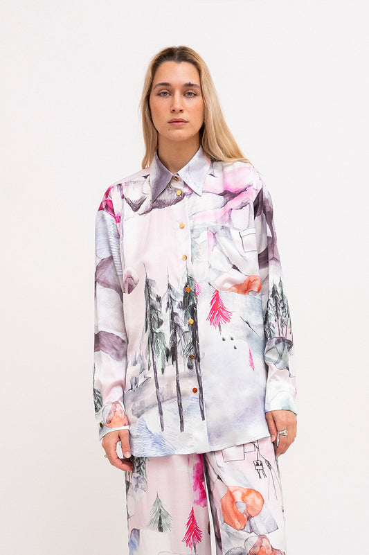 MORPHINI oversized shirt 'Mountains'