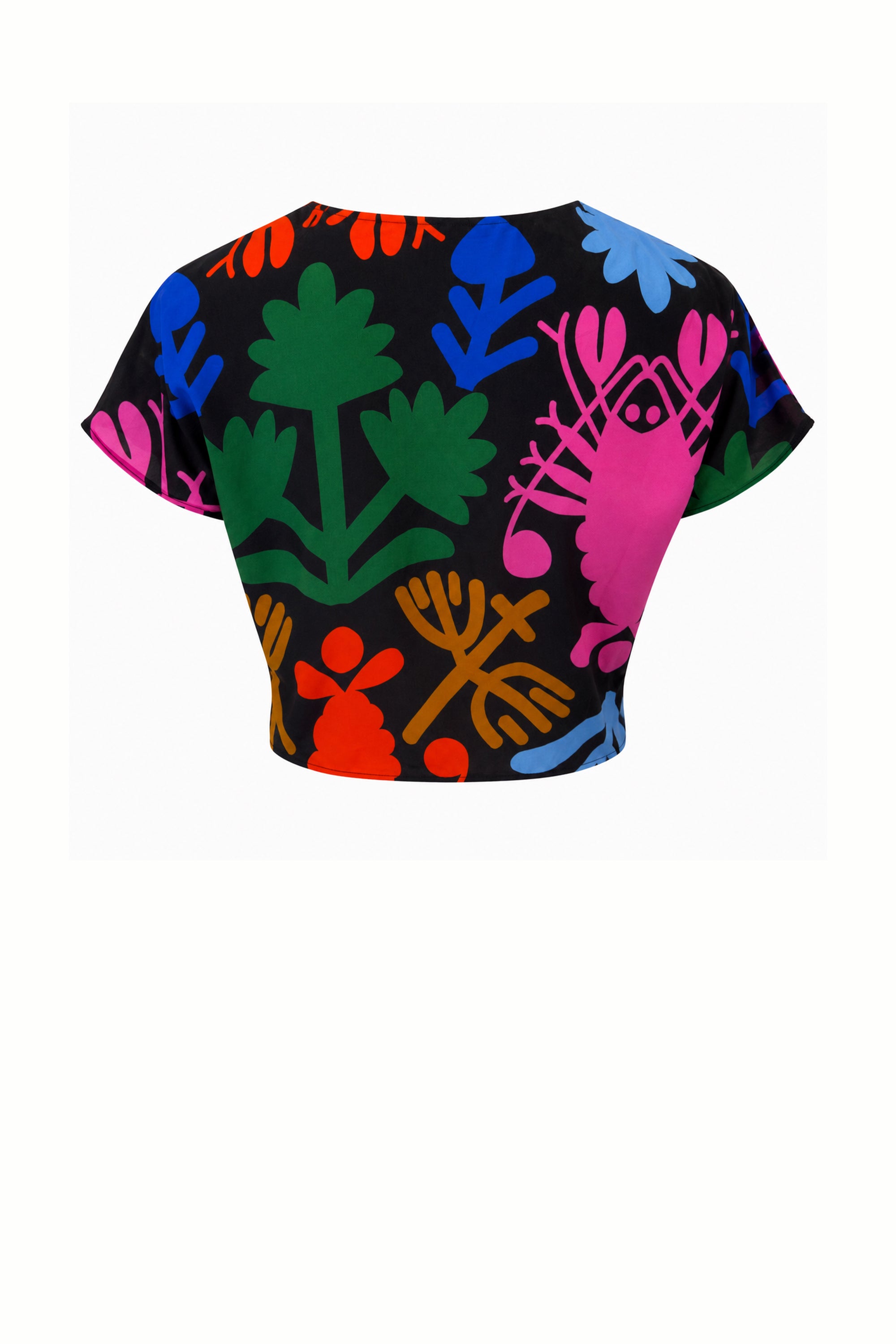PATY tie hem top 'Lobster'