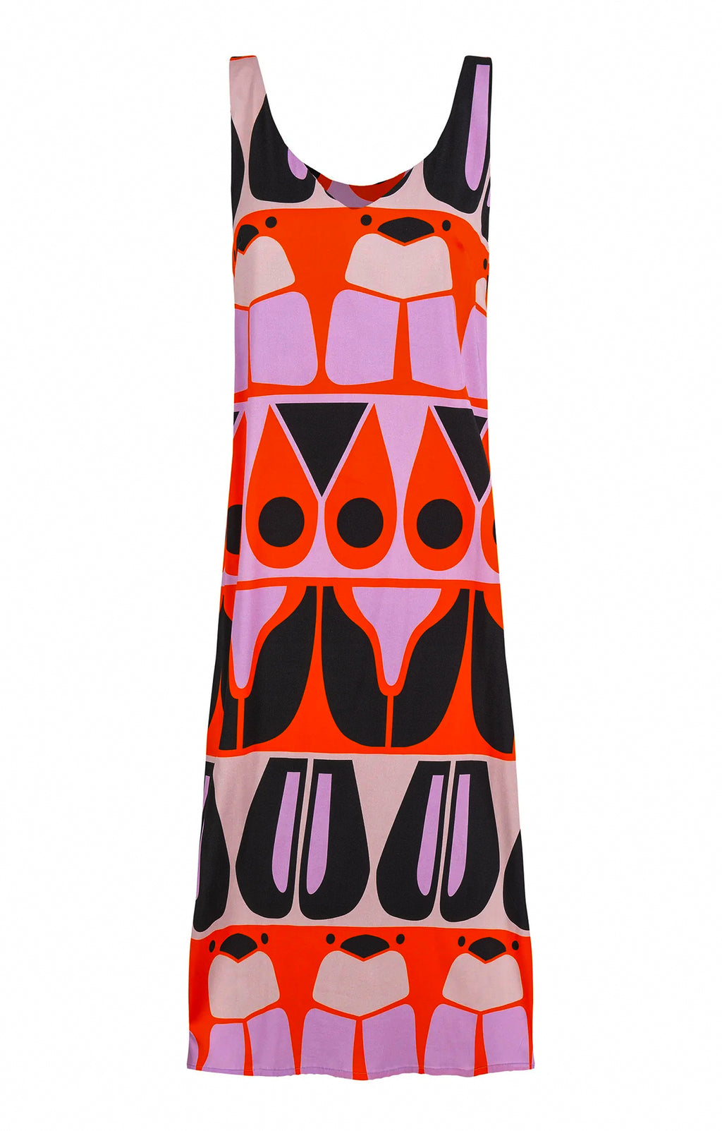 PILLE v-neck dress 'Abstract Bugs'