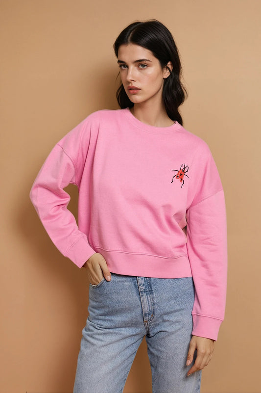 'FIREBUG' sweatshirt pink