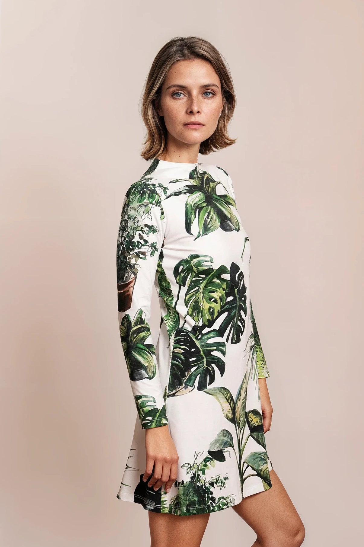 BOKOD mock neck dress 'Plants'