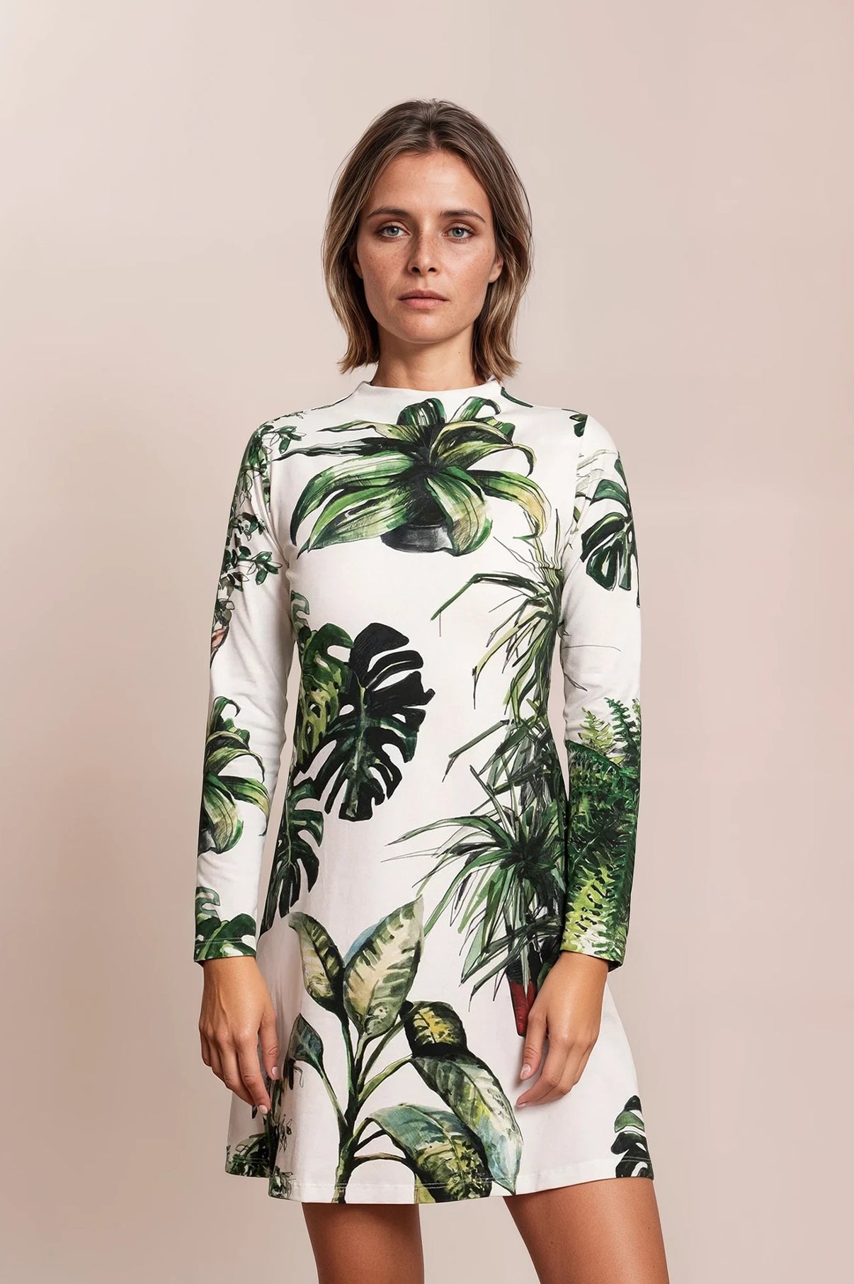 BOKOD mock neck dress 'Plants'