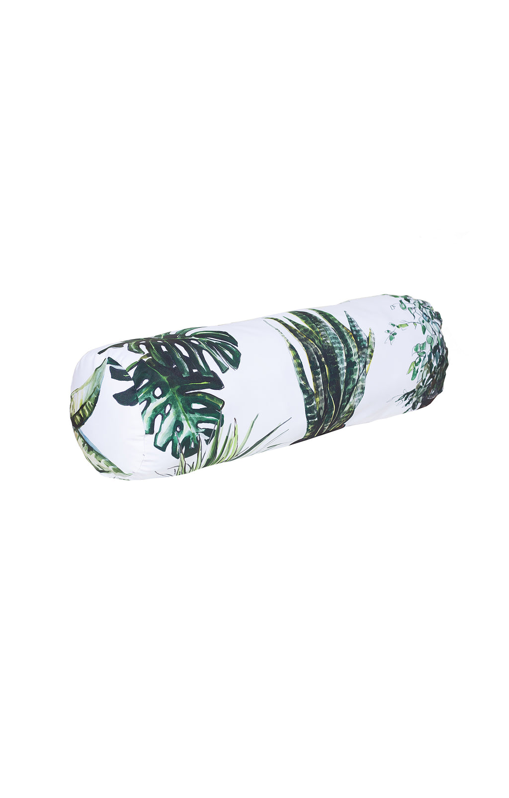 Roll cushion 'plants' print