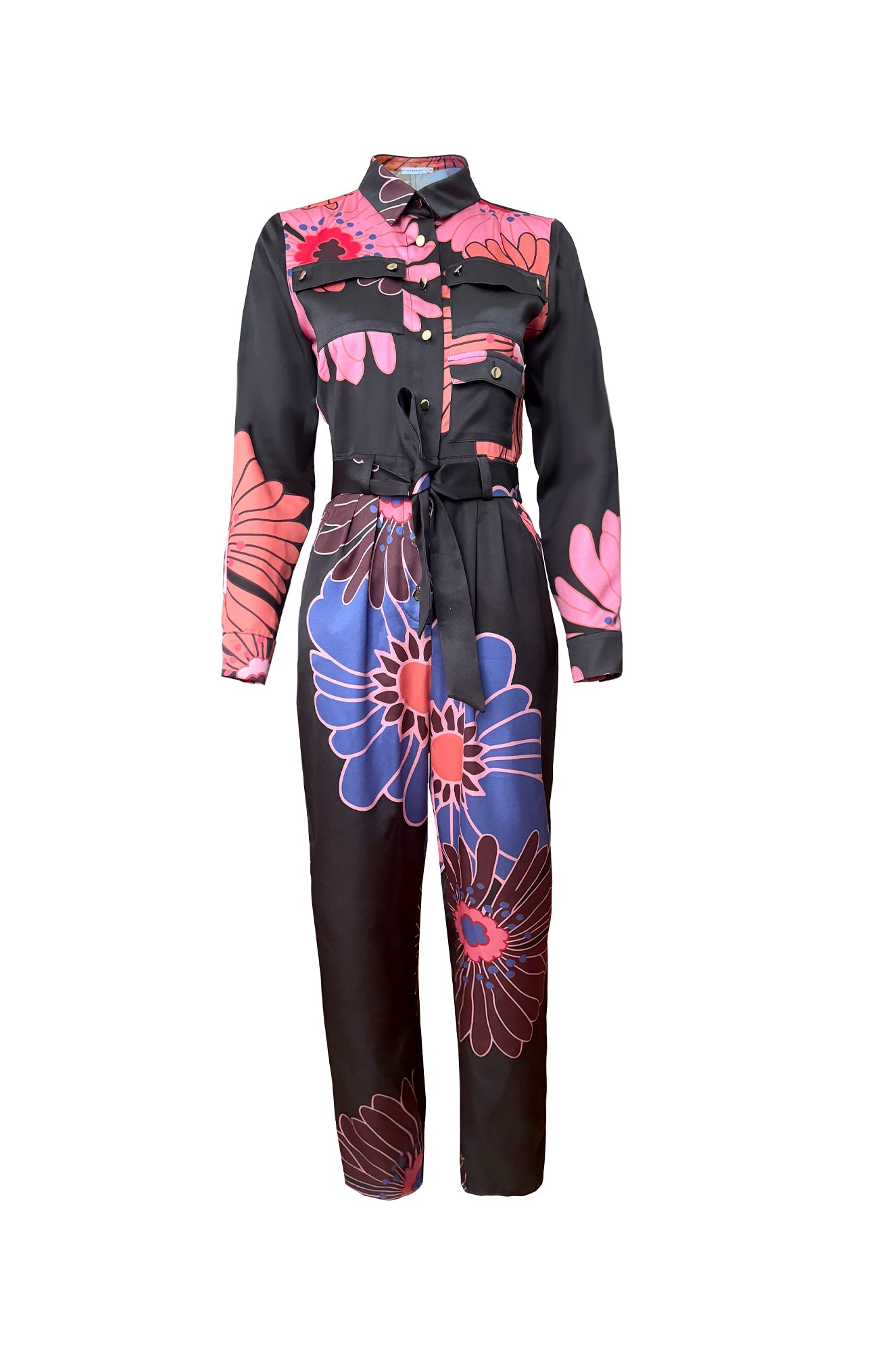 SZIGLIGET utility jumpsuit 'Jumbo Flowers'