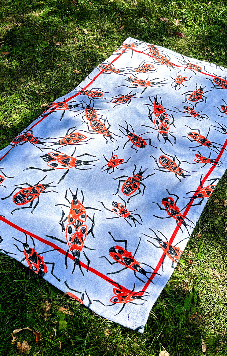 LIDO beach towel 'Firebug light blue'