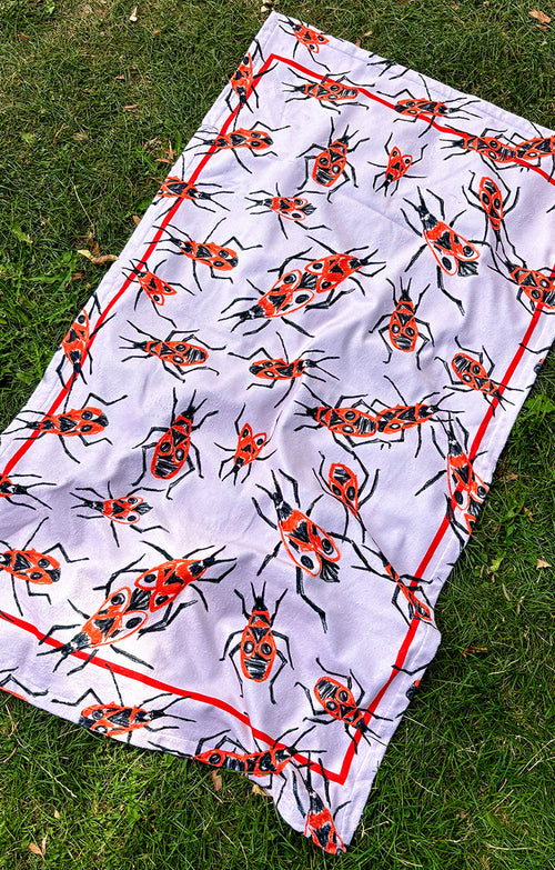 LIDO beach towel 'Firebug light pink'