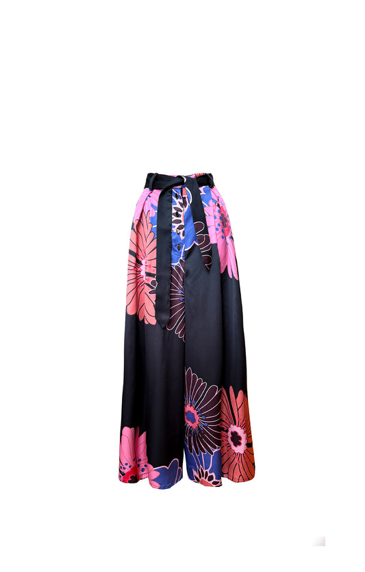 VILAGOS wide leg trousers 'Jumbo Flowers'