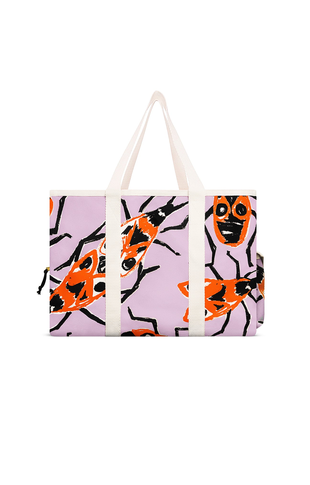 YKRA x TOMCSANYI beach bag 'Small Fire Bugs'