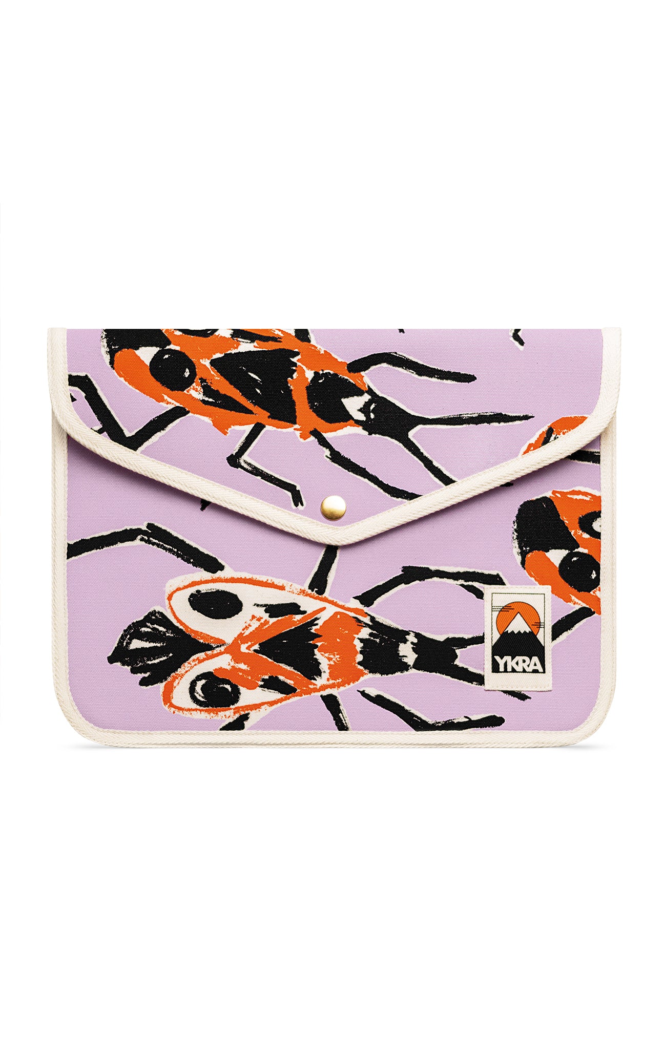 YKRA x TOMCSANYI laptop case 'Small Fire Bugs'