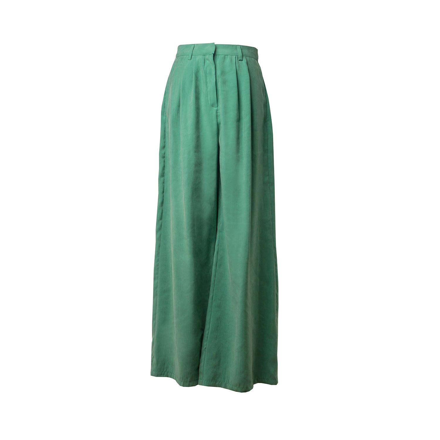 KECEL Lucky Green Fold Hem Trousers