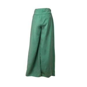 KECEL Lucky Green Fold Hem Trousers