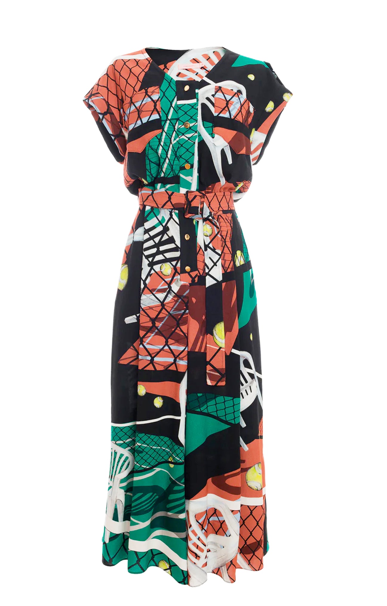 ELIA short sleeve jumpsuit 'Court Print'