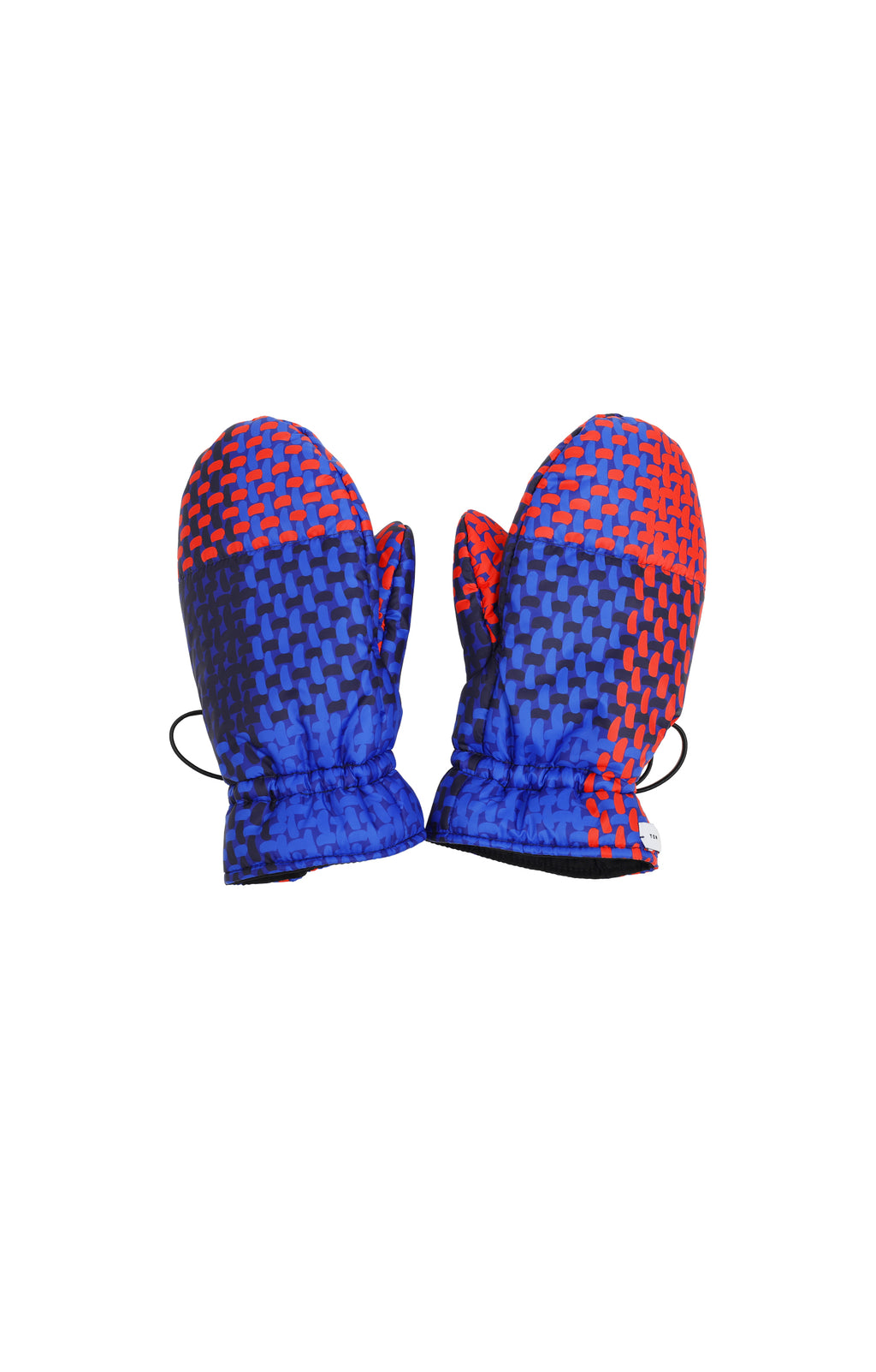 DOLOMITES puffer mittens 'checked red'