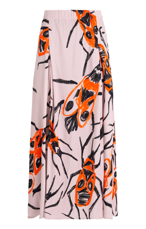 ANAX midi skirt 'Big Firebugs'