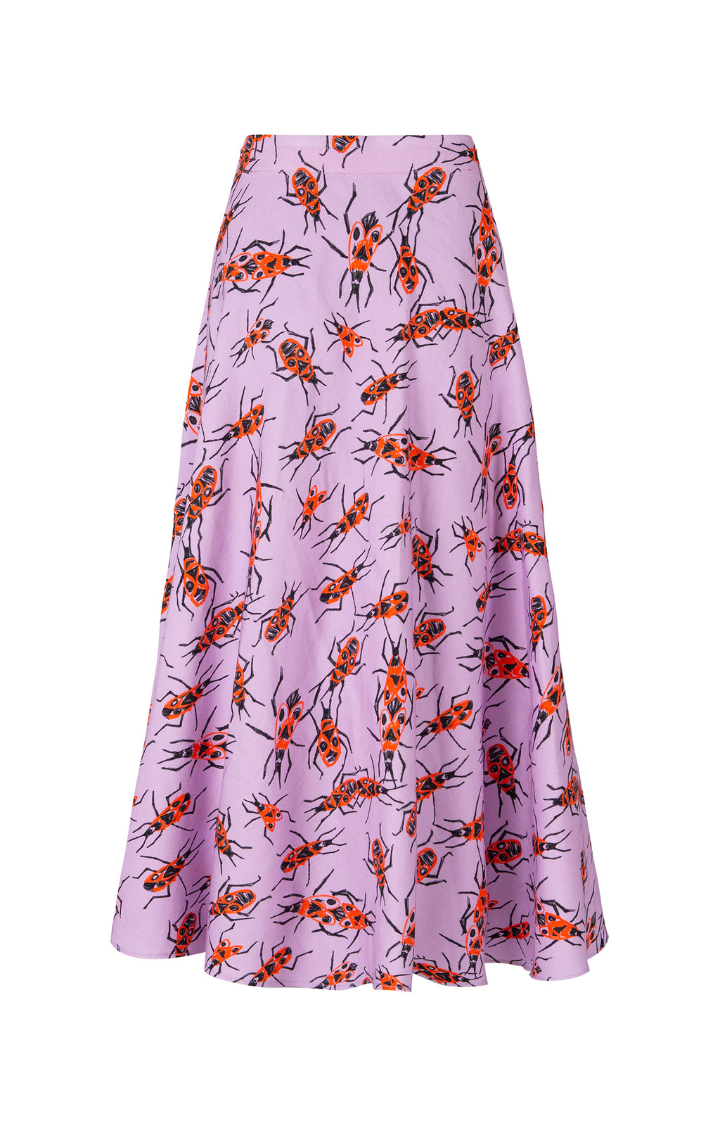 ARACHNE A-line skirt 'Small Firebugs'