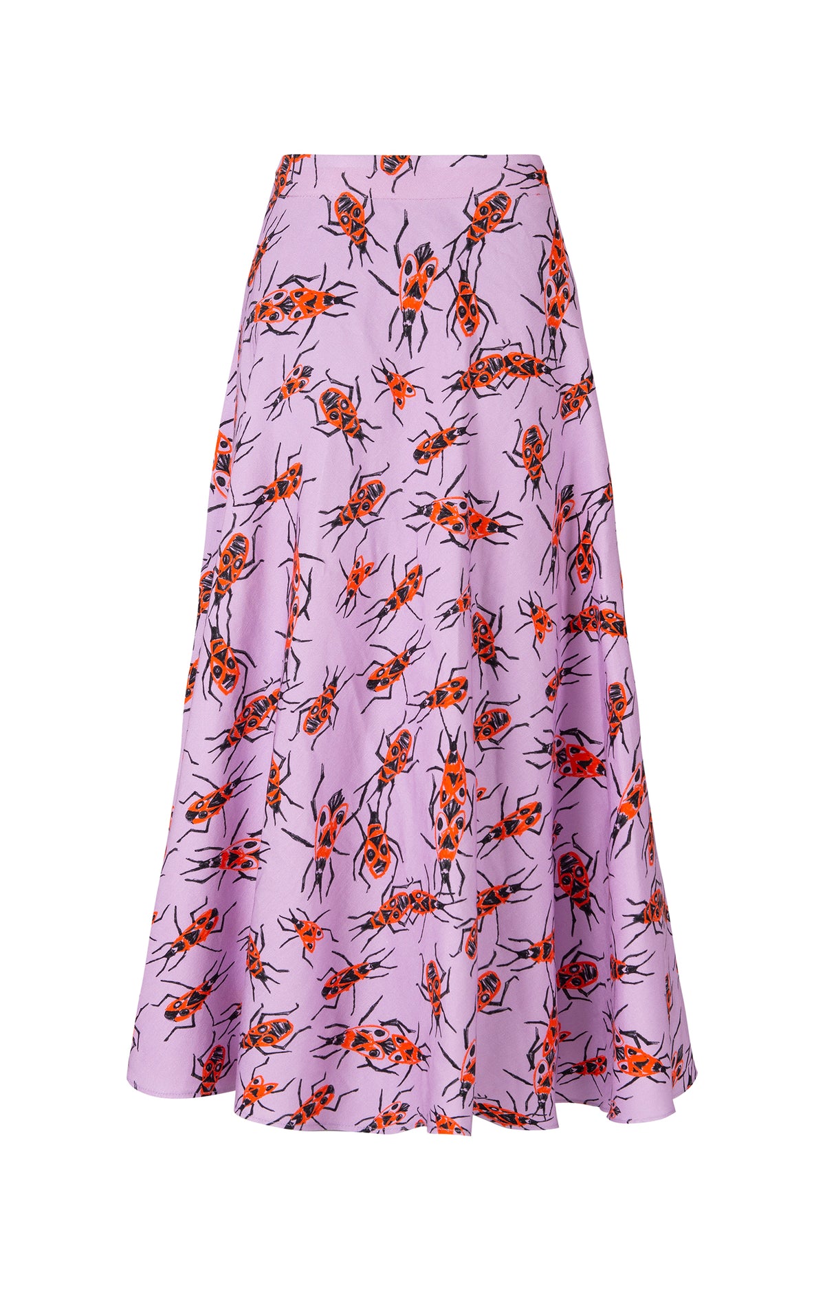 ARACHNE A-line skirt 'Small Firebugs'