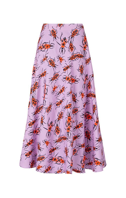 ARACHNE A-line skirt 'Small Firebugs'