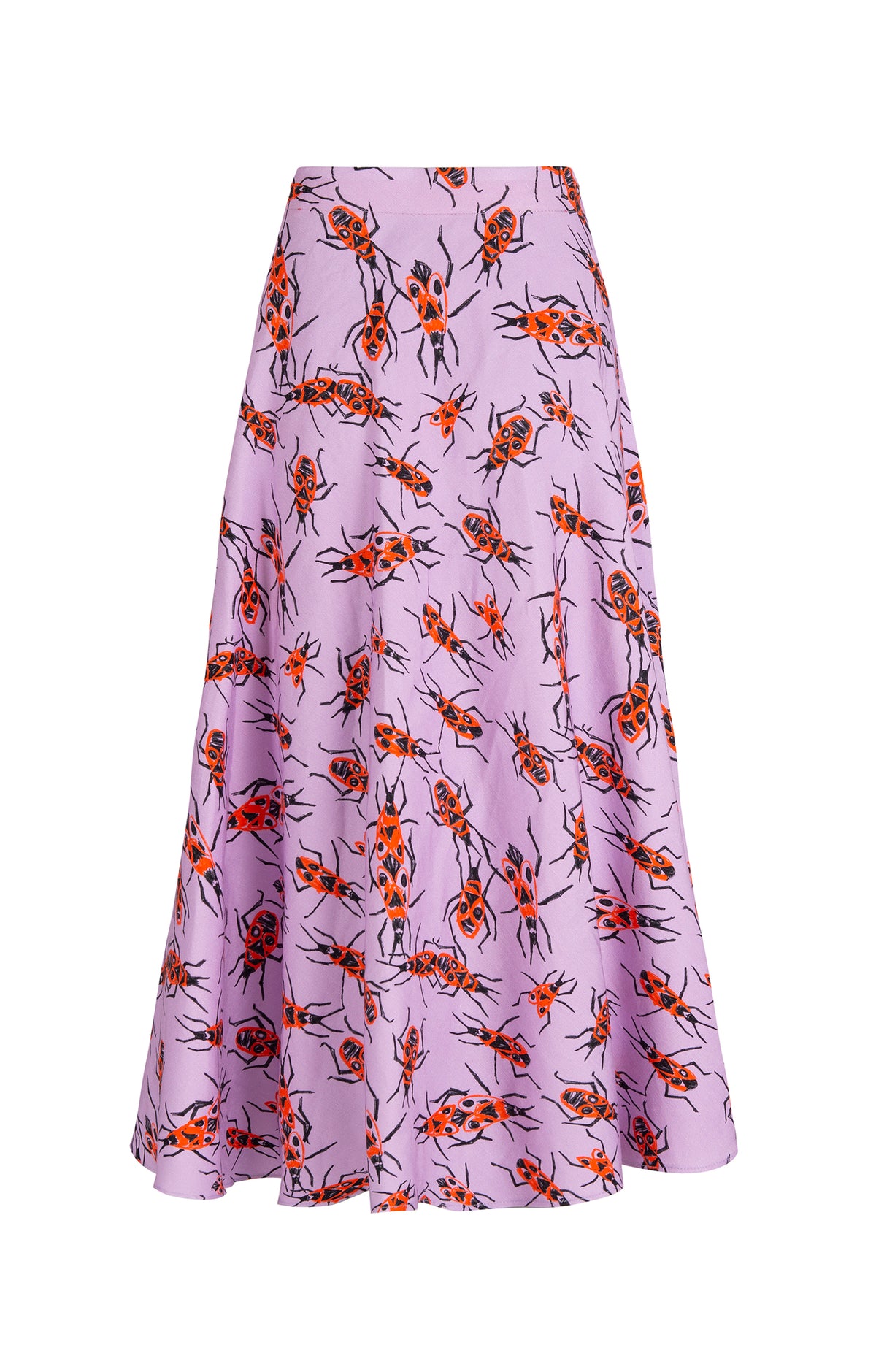 ARACHNE A-line skirt 'Small Firebugs'