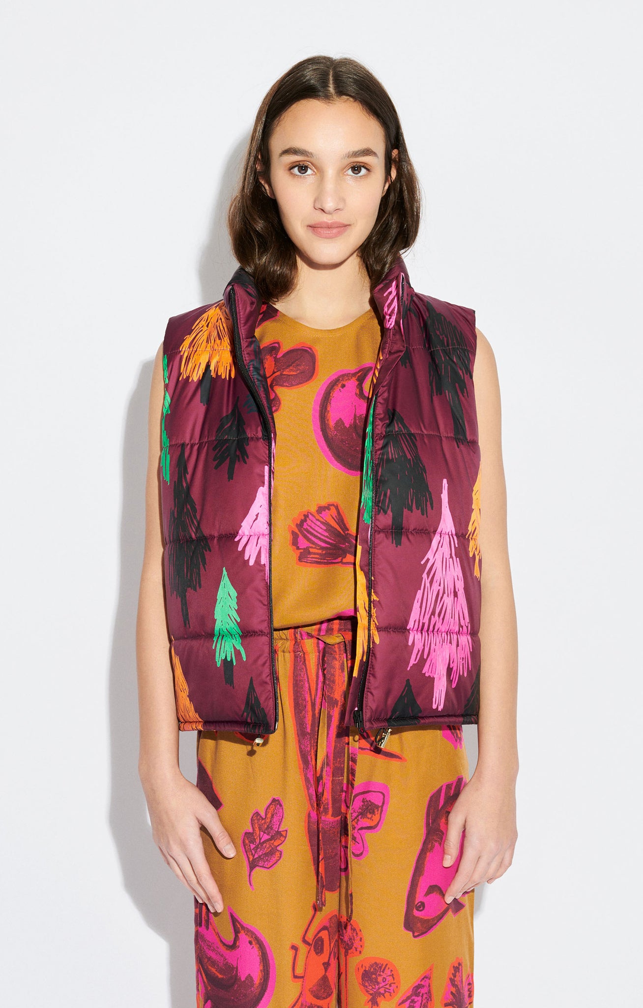 ASPEN puffer vest 'pines'