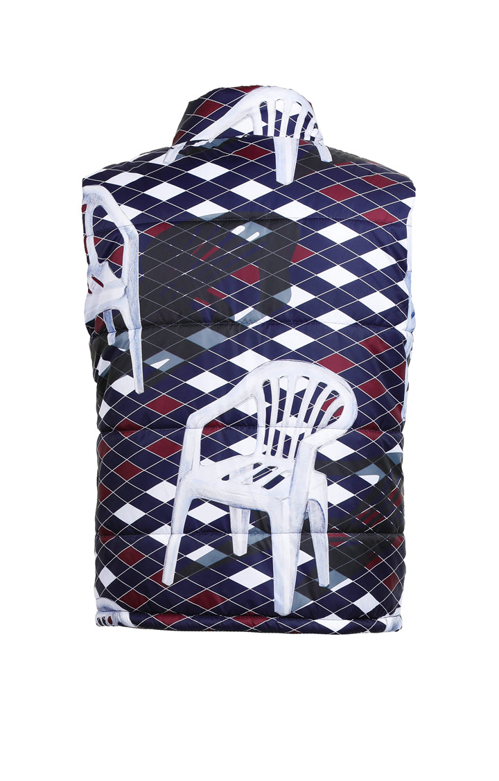 ASPEN puffer vest 'chairs'