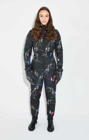 BANSKO puffer jumpsuit 'ski lift'