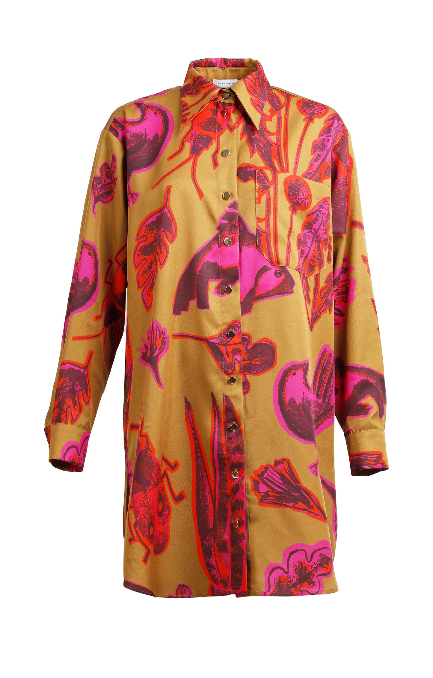 CHAMONIX oversized long shirt 'Totem Pink'