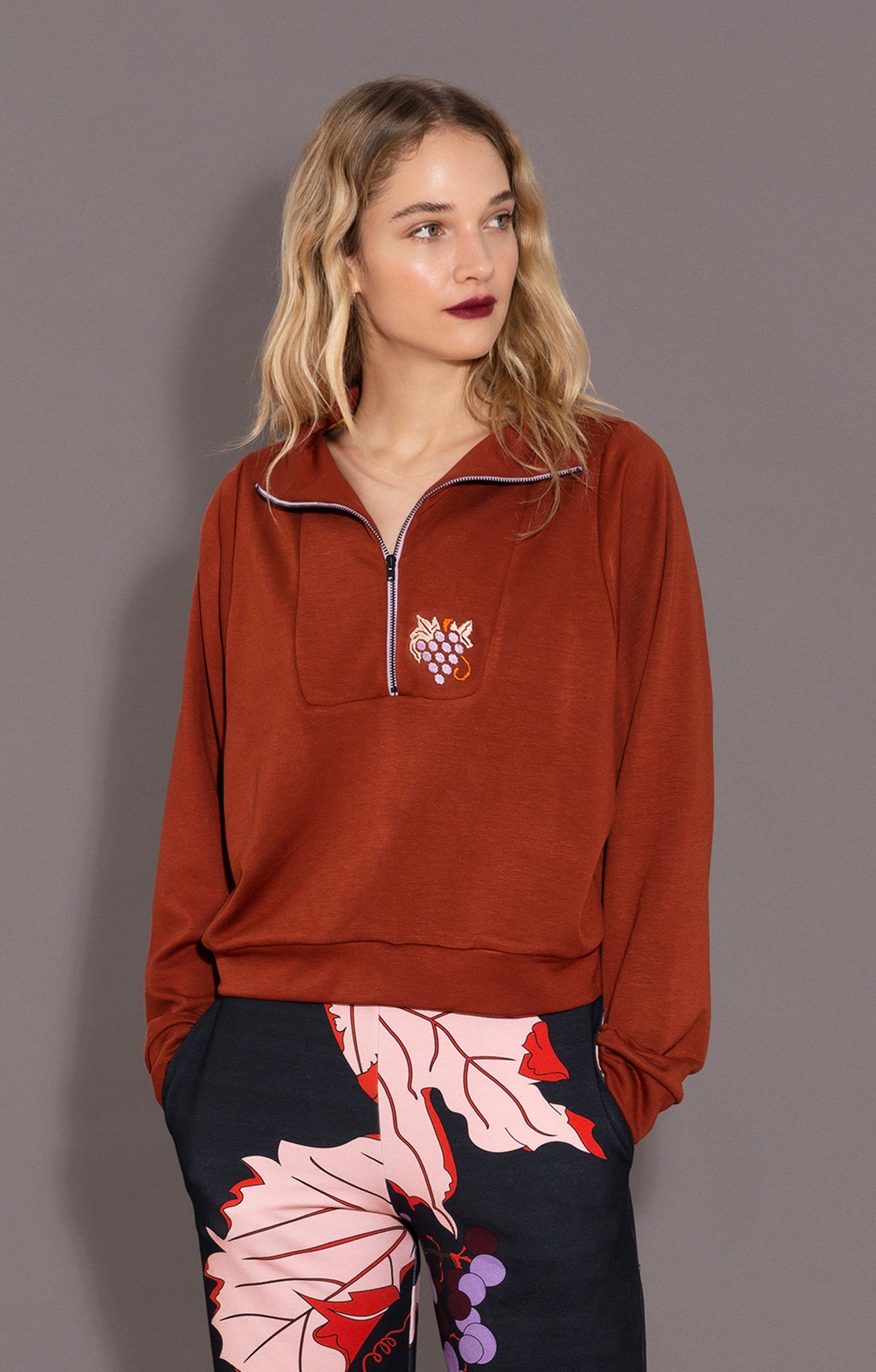 CUVÉE zip up sweater