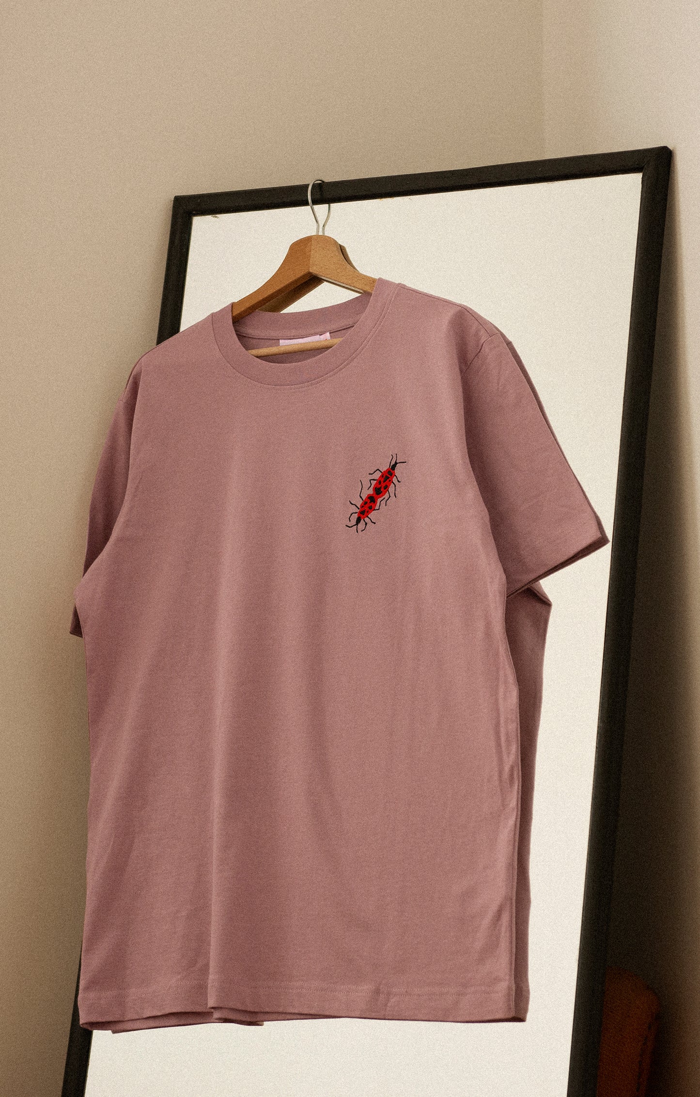 'LOVERS' T-shirt rose