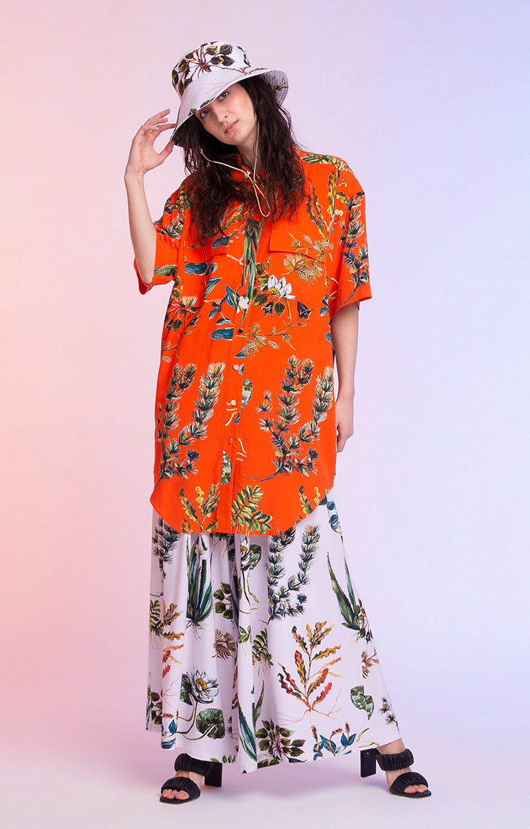 INGOLA wide leg trousers 'Hydrophyte'