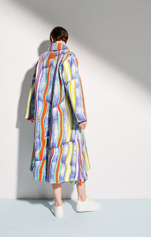 KLARA trench coat 'stripes'