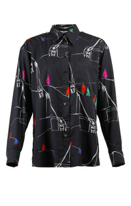 MORPHINI oversized shirt 'ski lift'