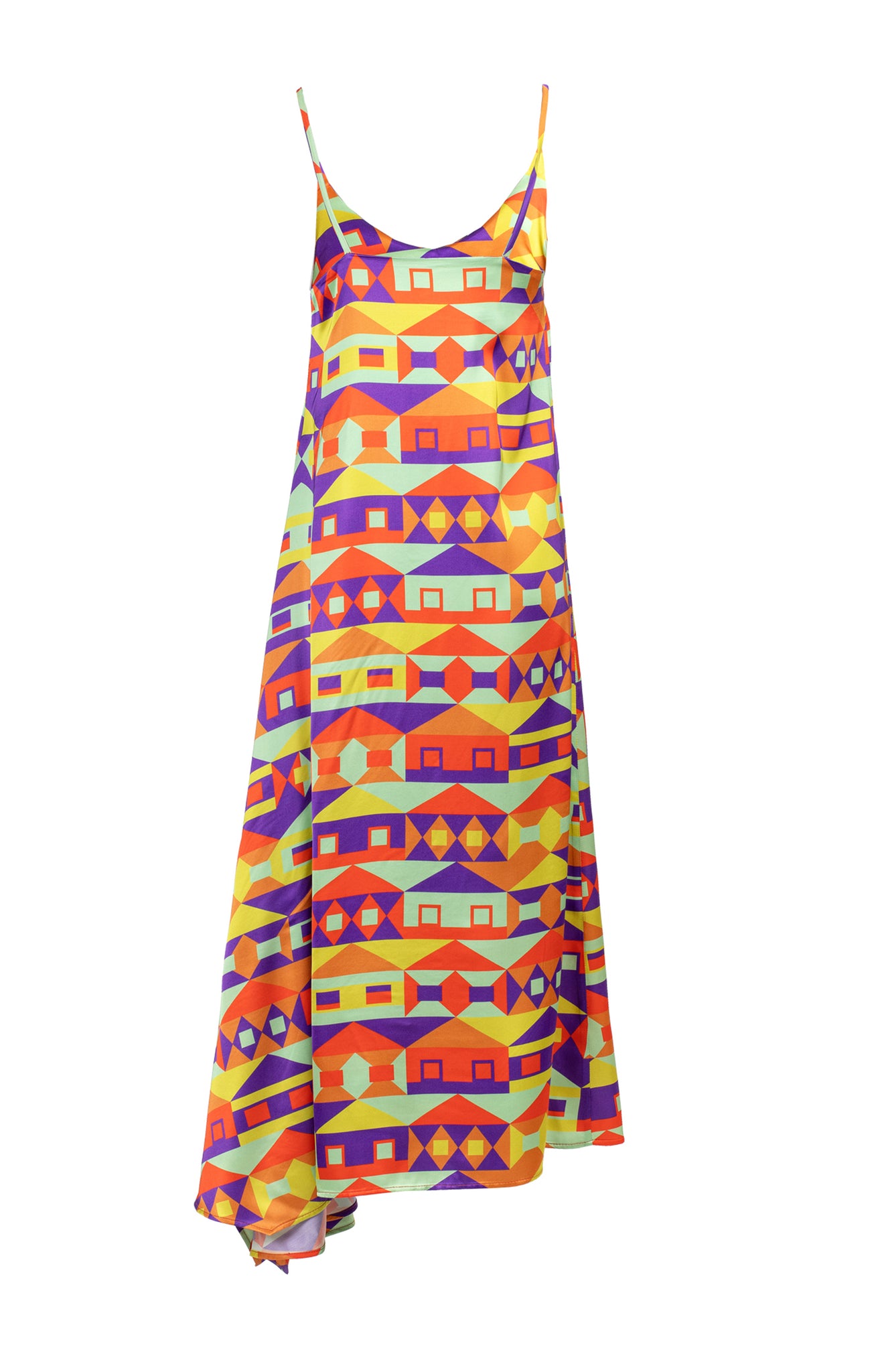 NYX asymmetric cami dress 'houses'