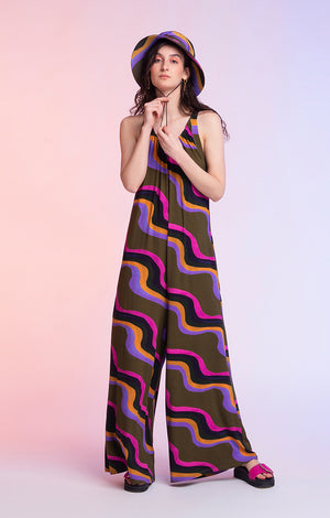 PIKO jersey jumpsuit 'waves'