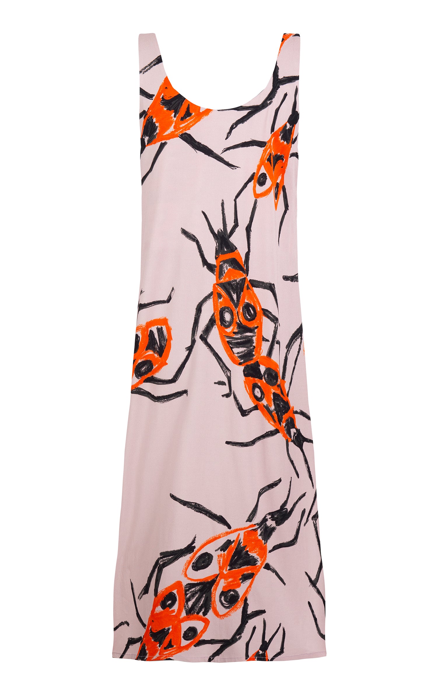 PILLE v-neck dress 'Big Firebugs'