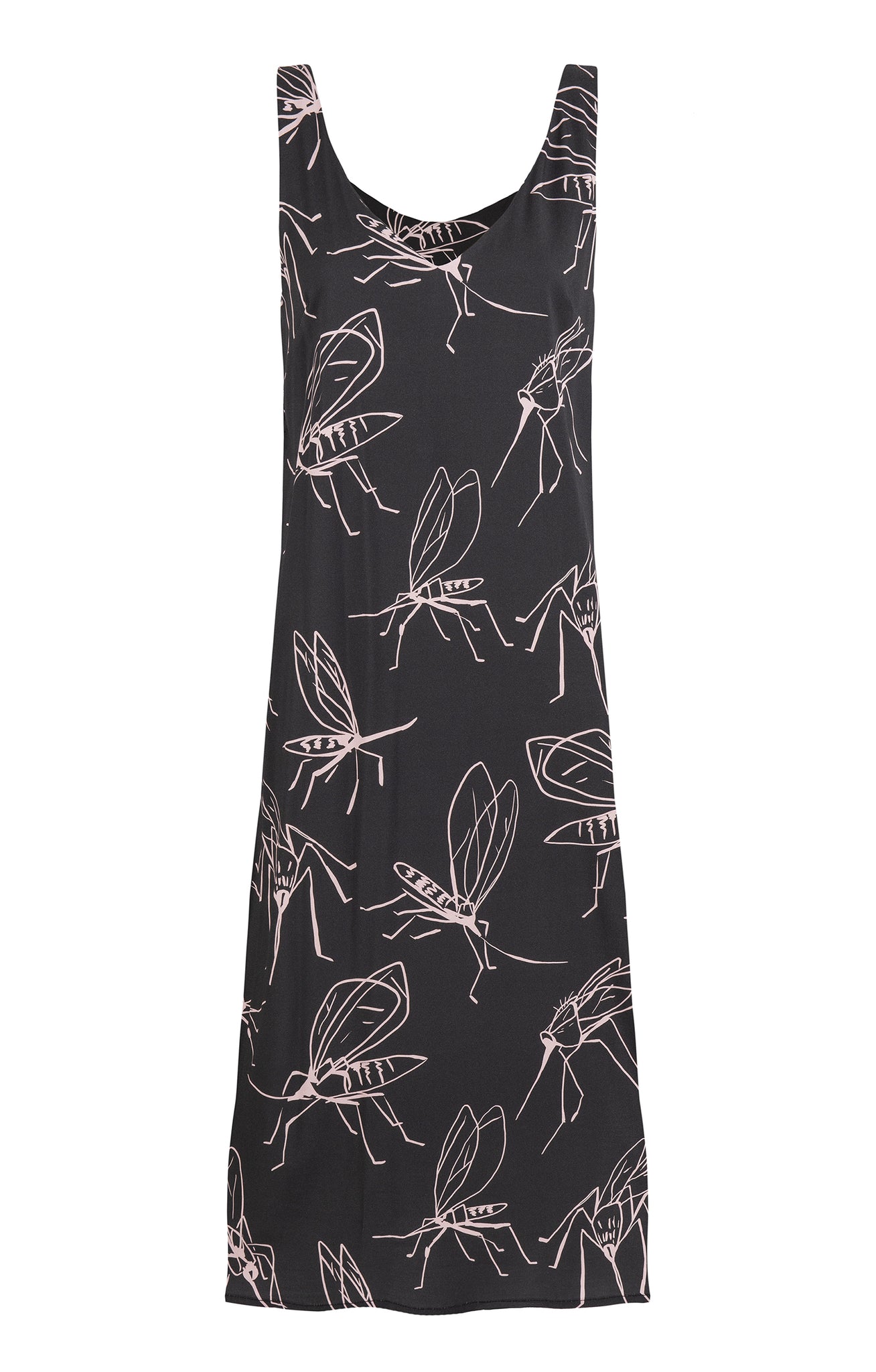 PILLE v-neck dress 'mosquitoes'