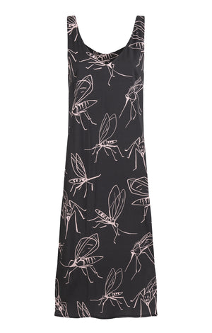 PILLE v-neck dress 'mosquitoes'