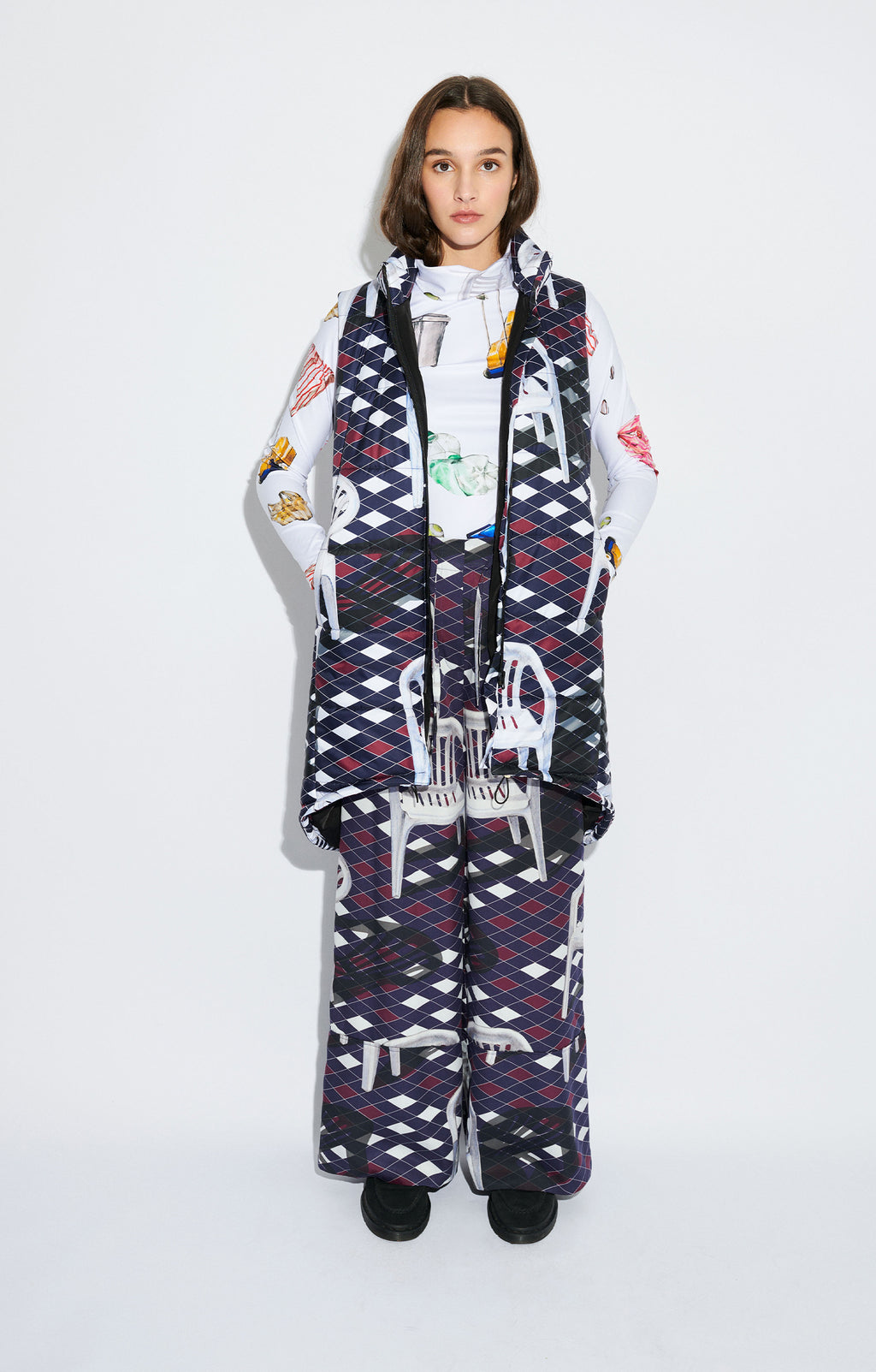 PRADOLLANO drawstring trousers 'chairs'