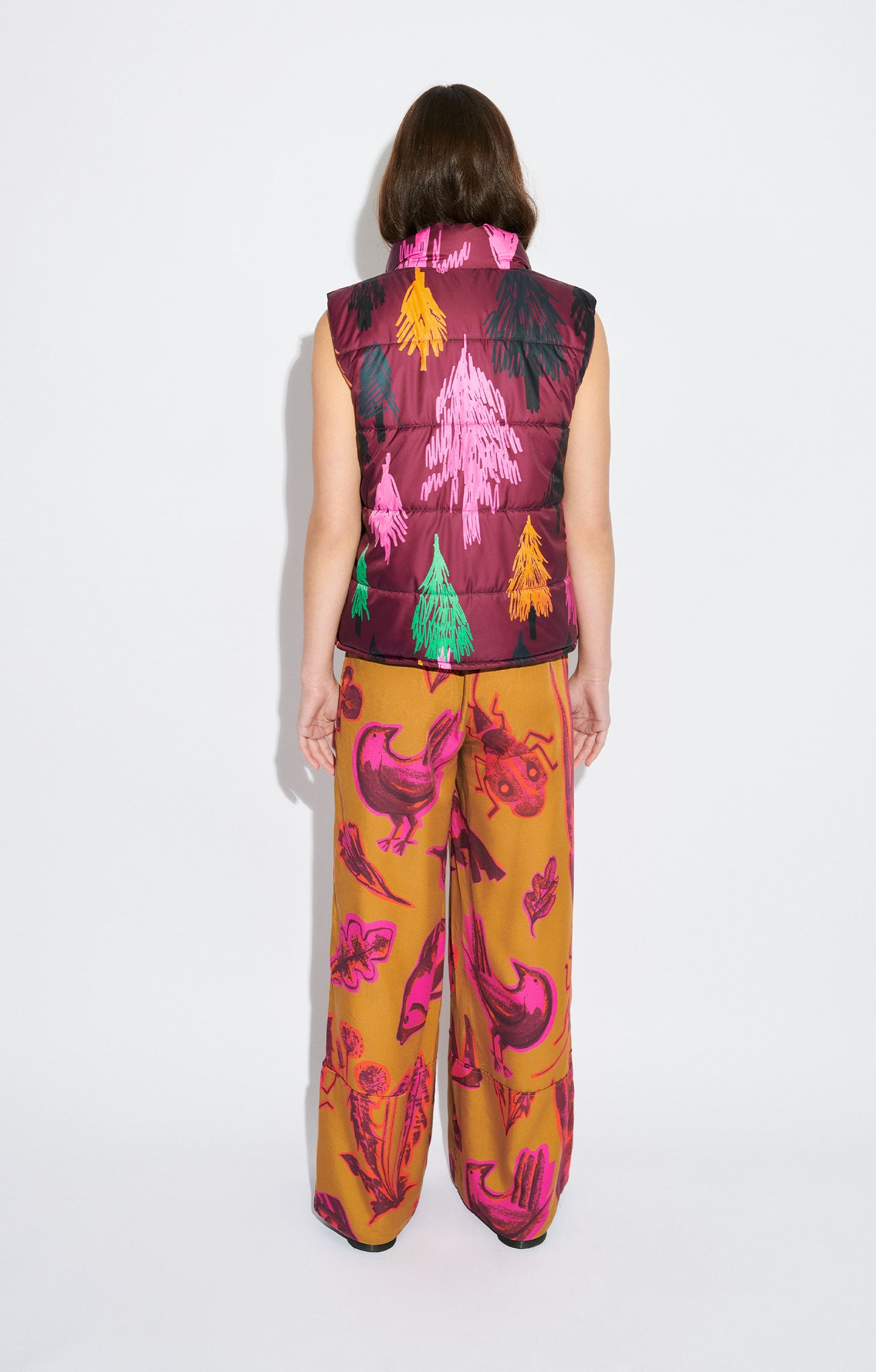 PRADOLLANO drawstring trousers 'totem pink'
