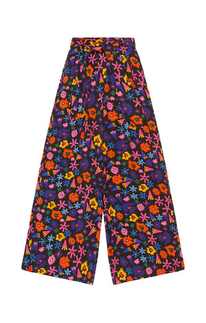 RUDAS palazzo trousers ‘doodle flower’