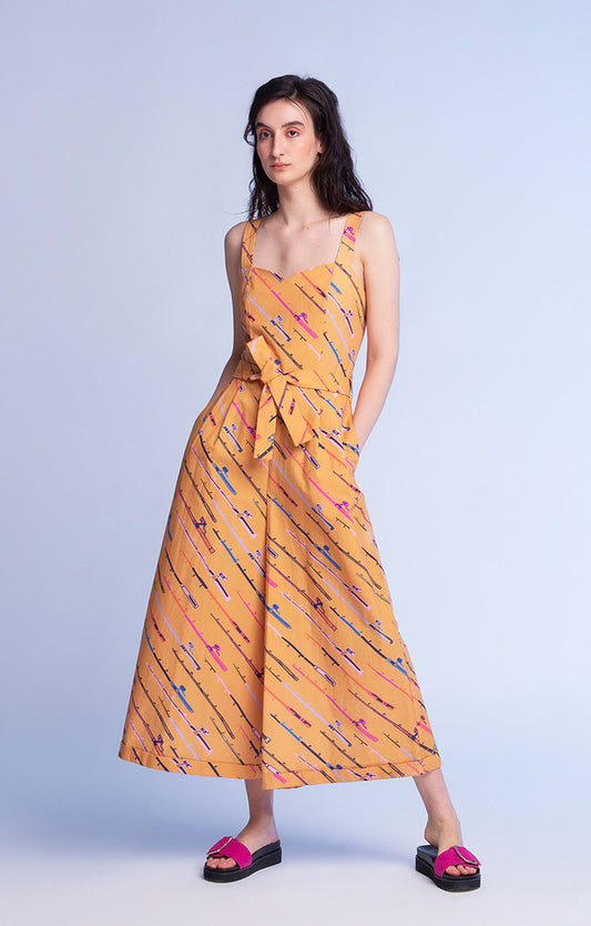 SULLO cotton jumpsuit 'Fishing Rod'