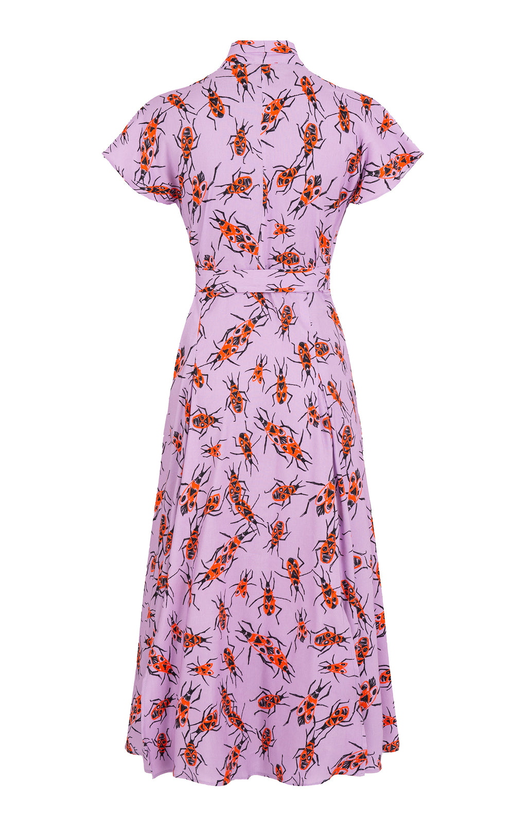 TOR multi slits wrap dress 'Small Firebugs'
