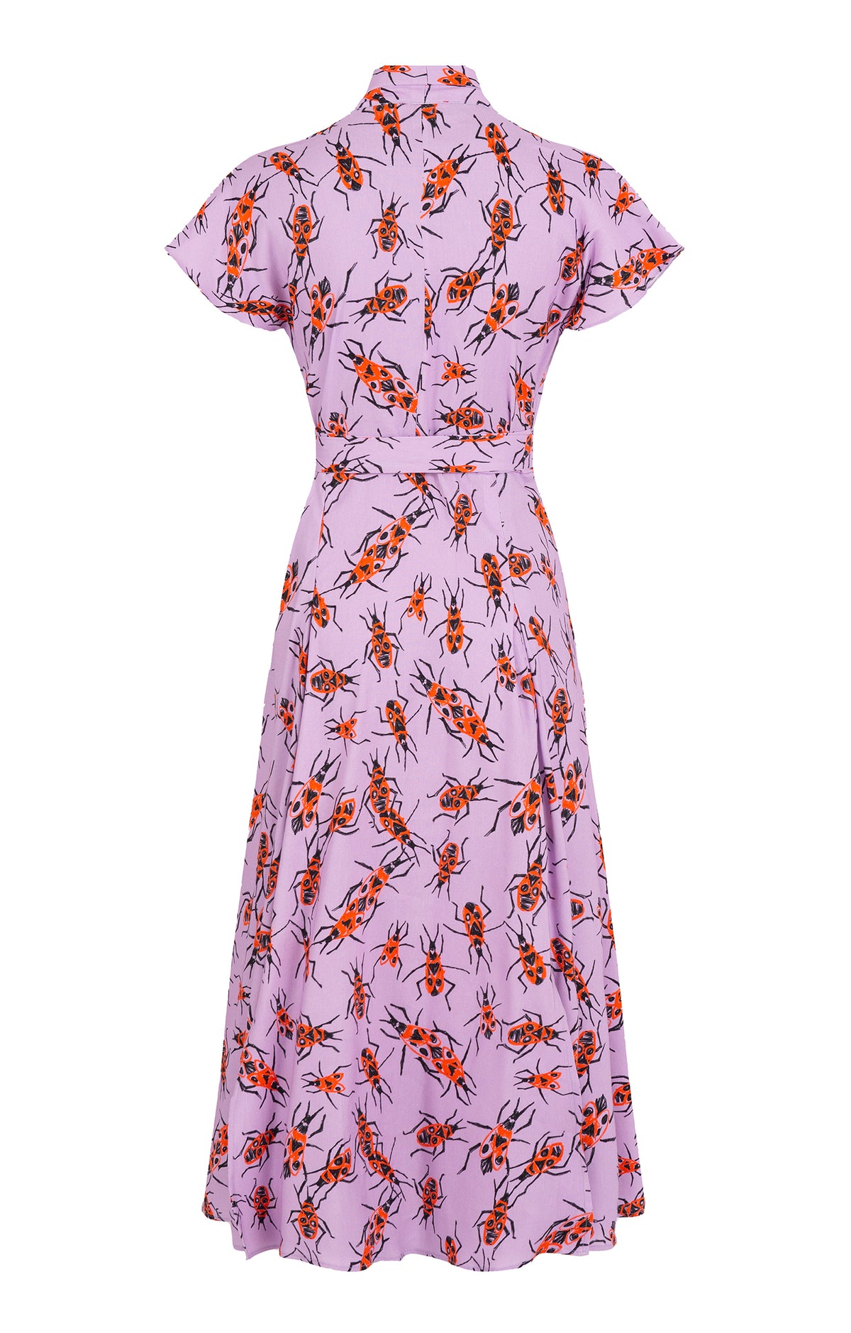 TOR multi slits wrap dress 'Small Firebugs'